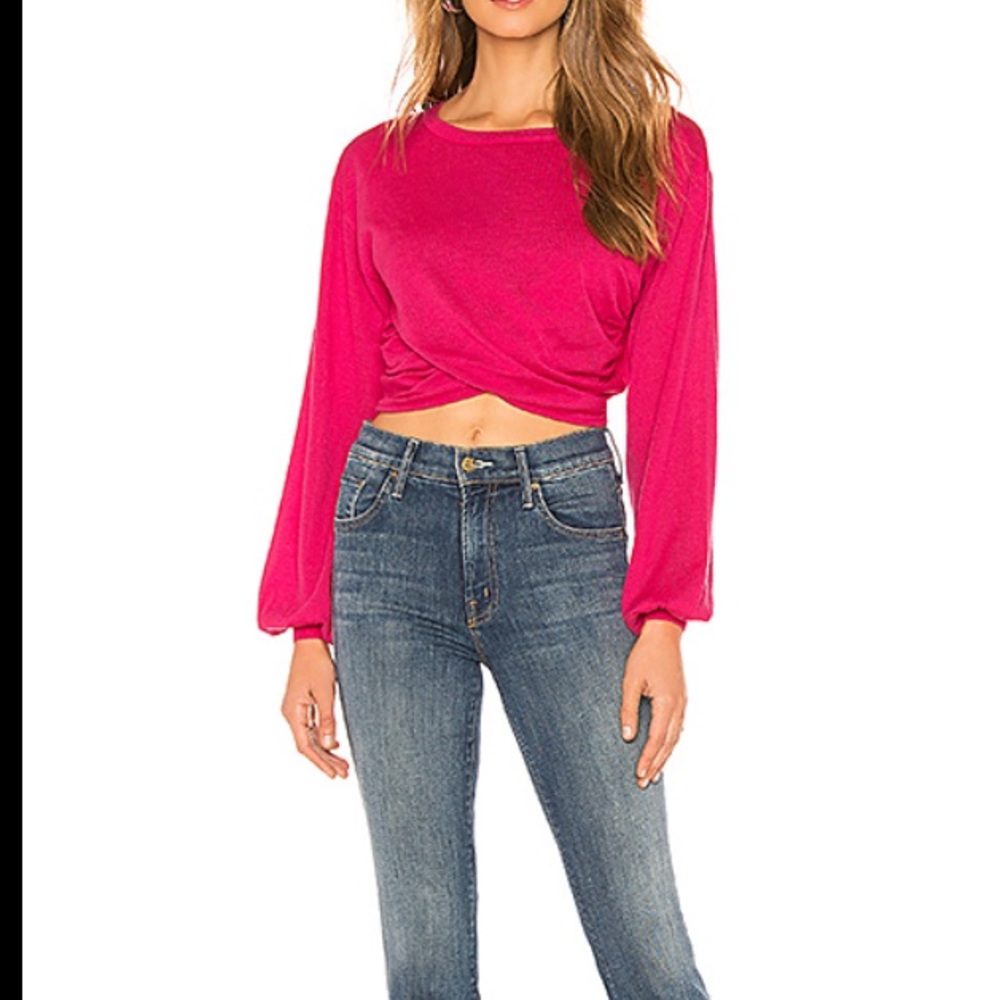 Clarice sweater in bright pink